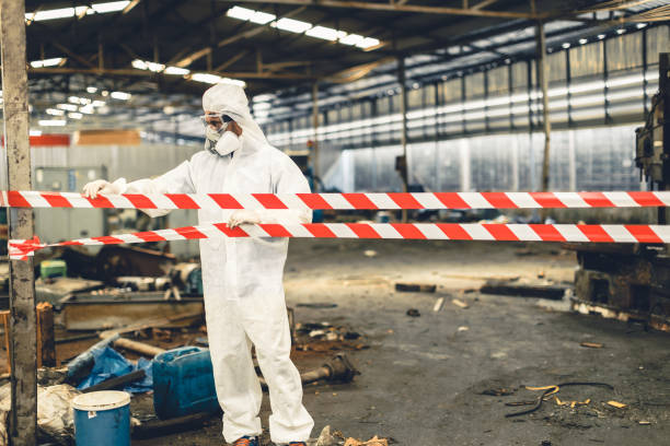 Professional Odor Removal technician working in Newark, OH
